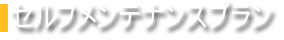 セルフメンテナンスプラン